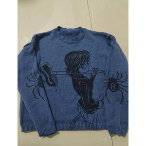 Cozy Cartoon Graphic Pullover Sweater – Fun & Stylish